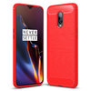 Flexi Slim Carbon Fibre Case for OnePlus 6T - Brushed Red